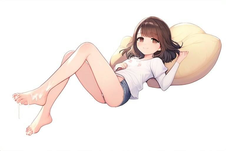 優しい女の子に踏んでもらう〜足コキぶっかけ〜 画像1