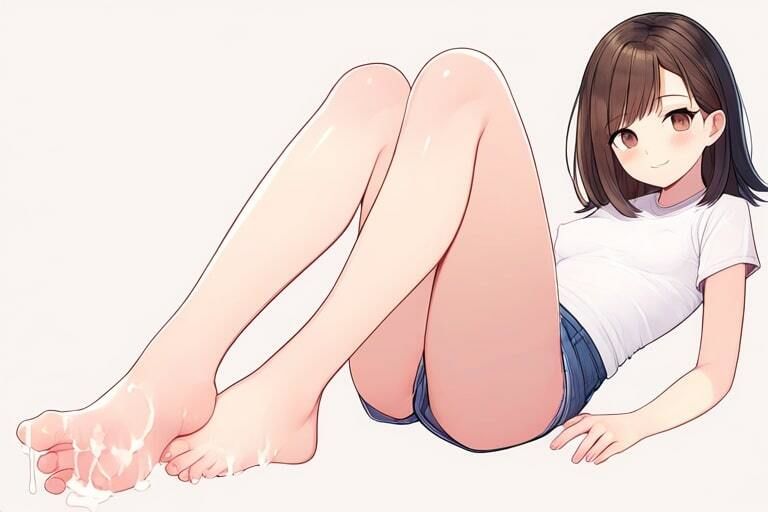 優しい女の子に踏んでもらう〜足コキぶっかけ〜 画像2