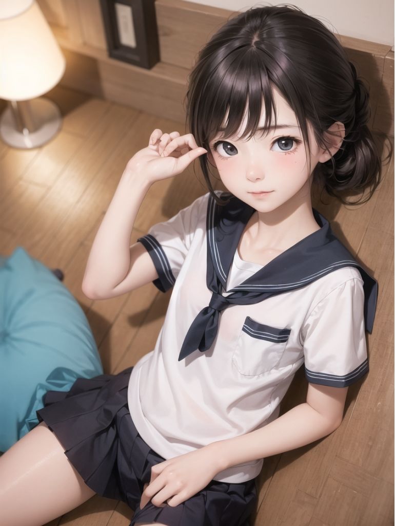 「あっ！待って！生はダメです！」制服少女のパパ活えっち1