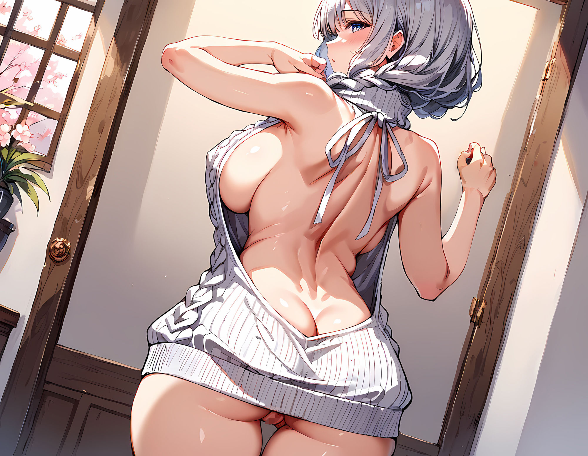 爆乳ニット娘