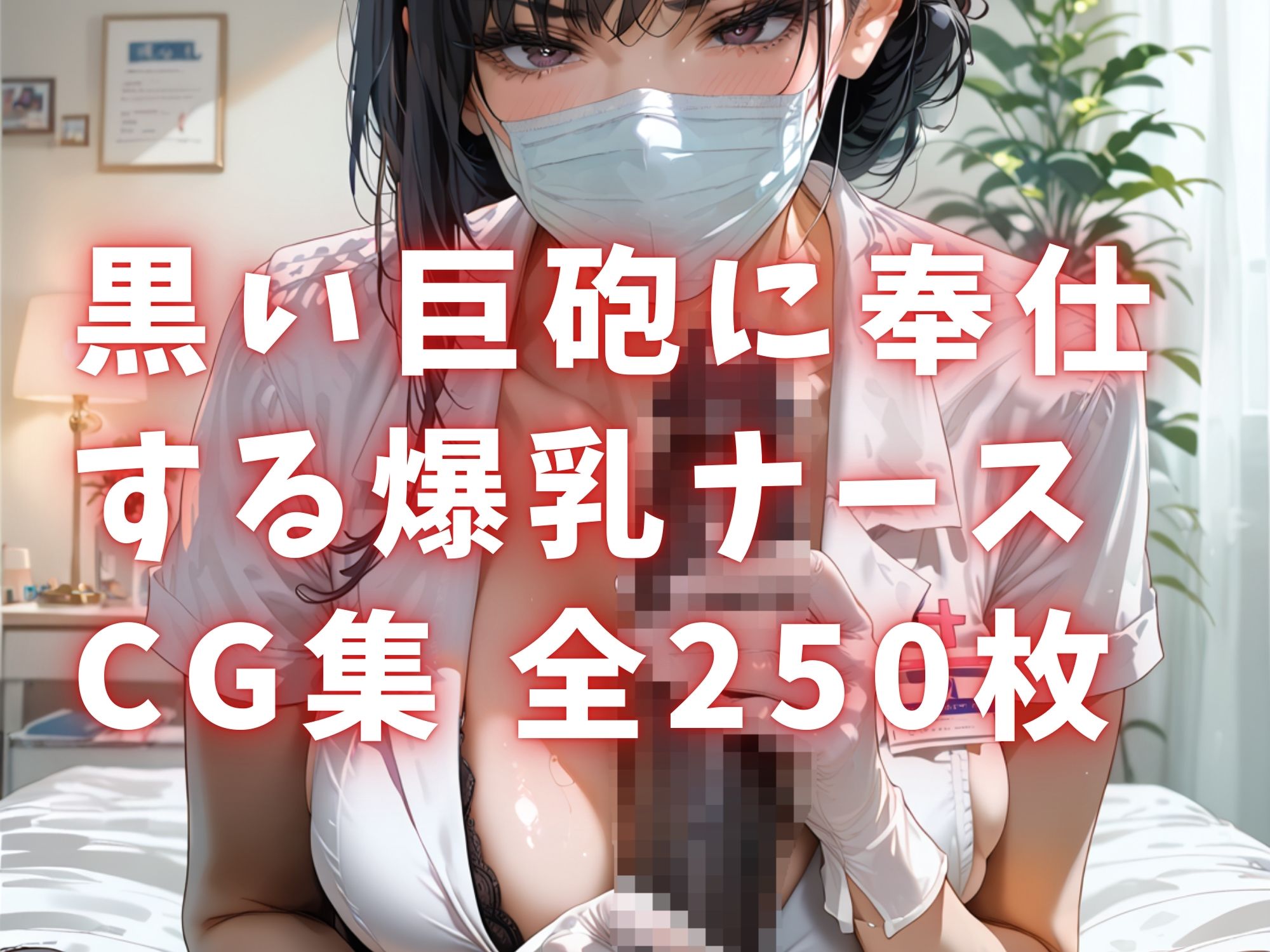 黒い巨砲 VS 爆乳ナース【250枚】 画像1