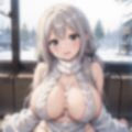 巨乳ノーブラJKが穴あきニットを着たら03 画像5