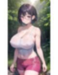 黒髪巨乳美人キャンプ 画像2