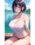 黒髪巨乳美人キャンプ 画像3