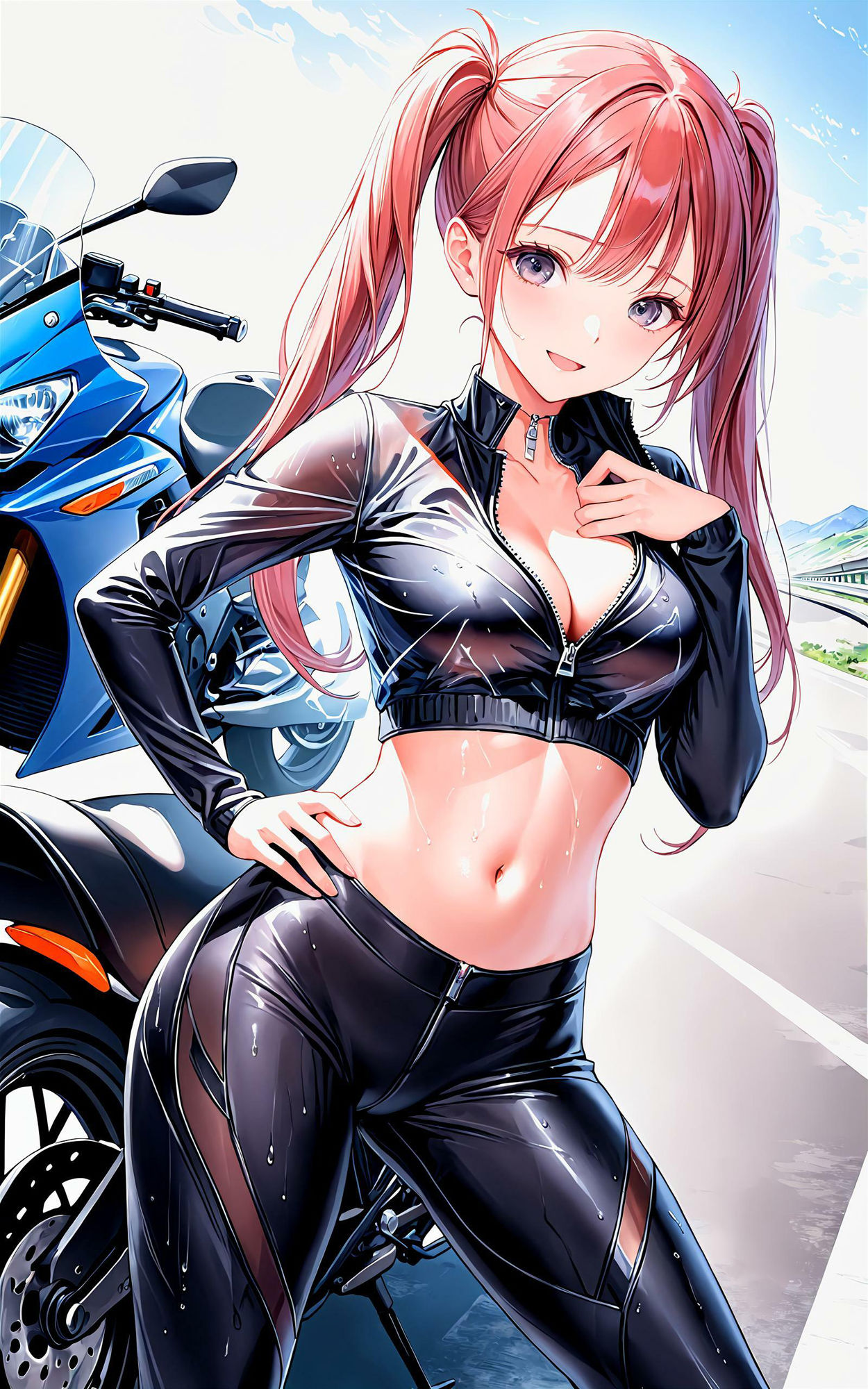 エチエチツーリング部 バイクウェアがエロすぎる女神と禁断の峠攻め！ vol.2 画像1