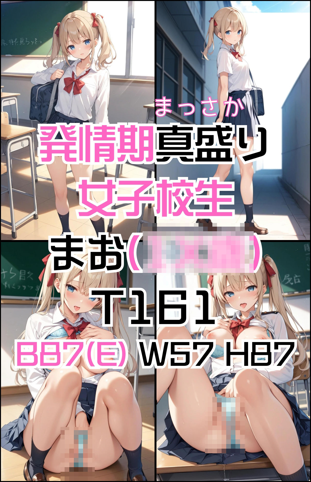 「発情期女子校生まお」JK制服で着衣性交！1