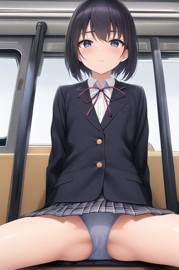 電車の中でパンティーを見せつけてくる淫乱女子〇生〜貧乳ギャル編Vol.2〜_3