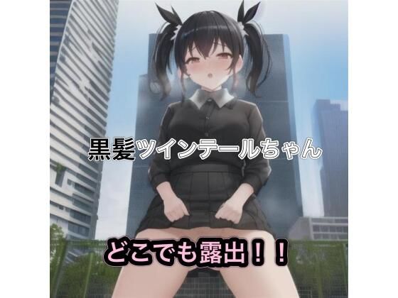 黒髪ツインテールちゃんのどこでも露出！！