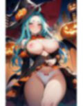 おっぱい丸出しで誘惑してくるドスケベハロウィン魔女コスお姉さん 画像2