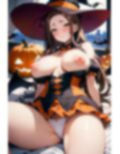 おっぱい丸出しで誘惑してくるドスケベハロウィン魔女コスお姉さん 画像10