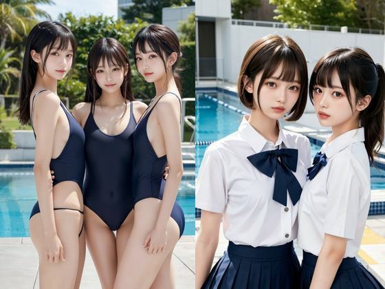 スク水女子校生たちのHな部活動6