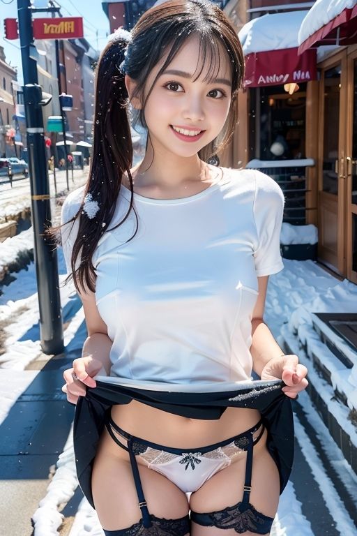 ポニーテールでいきなりパンツ 画像1