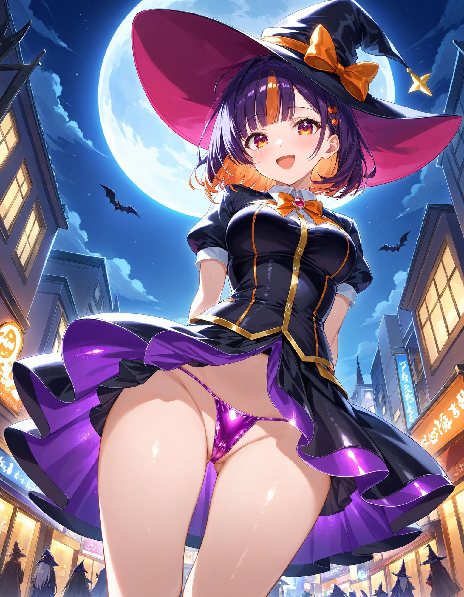 ハロウィンコスプレでローアングルパンチラ 画像4