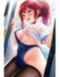 スク水女さん仕方なく電車で生着替え 画像4