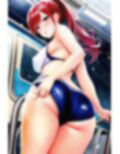 スク水女さん仕方なく電車で生着替え 画像8