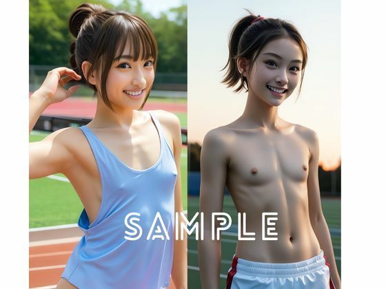 陸上女子！華奢な身体の美乳とくびれ