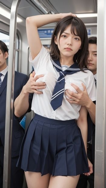 痴●電車〜巨乳JK編〜 画像2