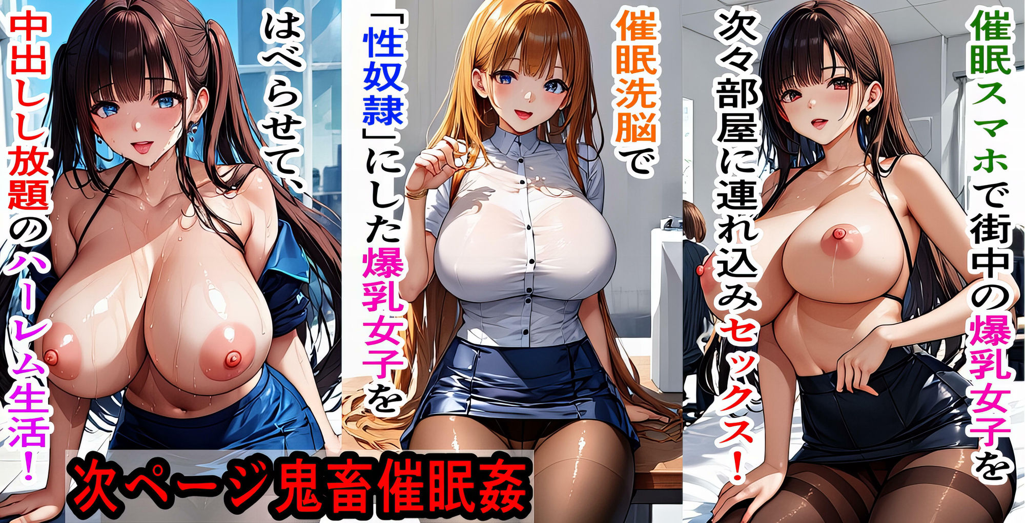 爆乳催●！JK，人妻，OLを肉便器に変えてやった 中出し・ぶっかけし放題5