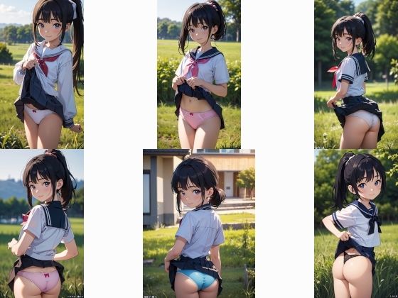 ポニテJ〇ちゃんたちの秘密ver.5セーラー服編前編 画像1