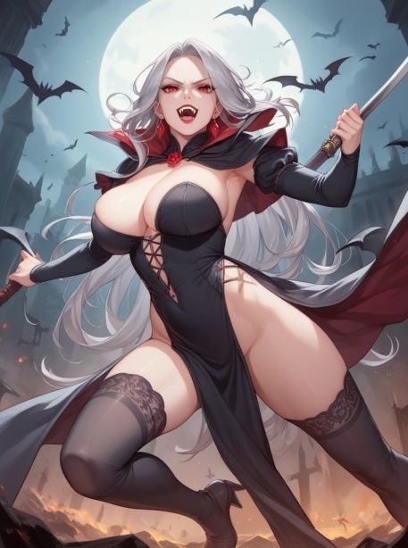 おばさんハロウィン！吸血鬼・魔女・幽霊 画像1