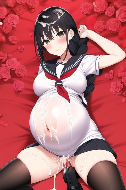 恥ずかしい女子学生妊婦 画像2