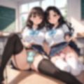 ふたなりママさん百合カップルが股間のモッコリを見せてくれるCG集 画像3