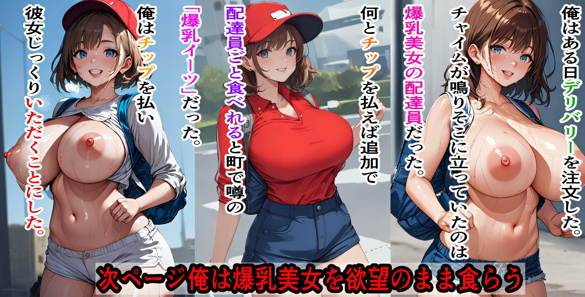 爆乳イーツ！配達員を好き勝手喰って俺専用中出しオナホ化してやった！ 画像5