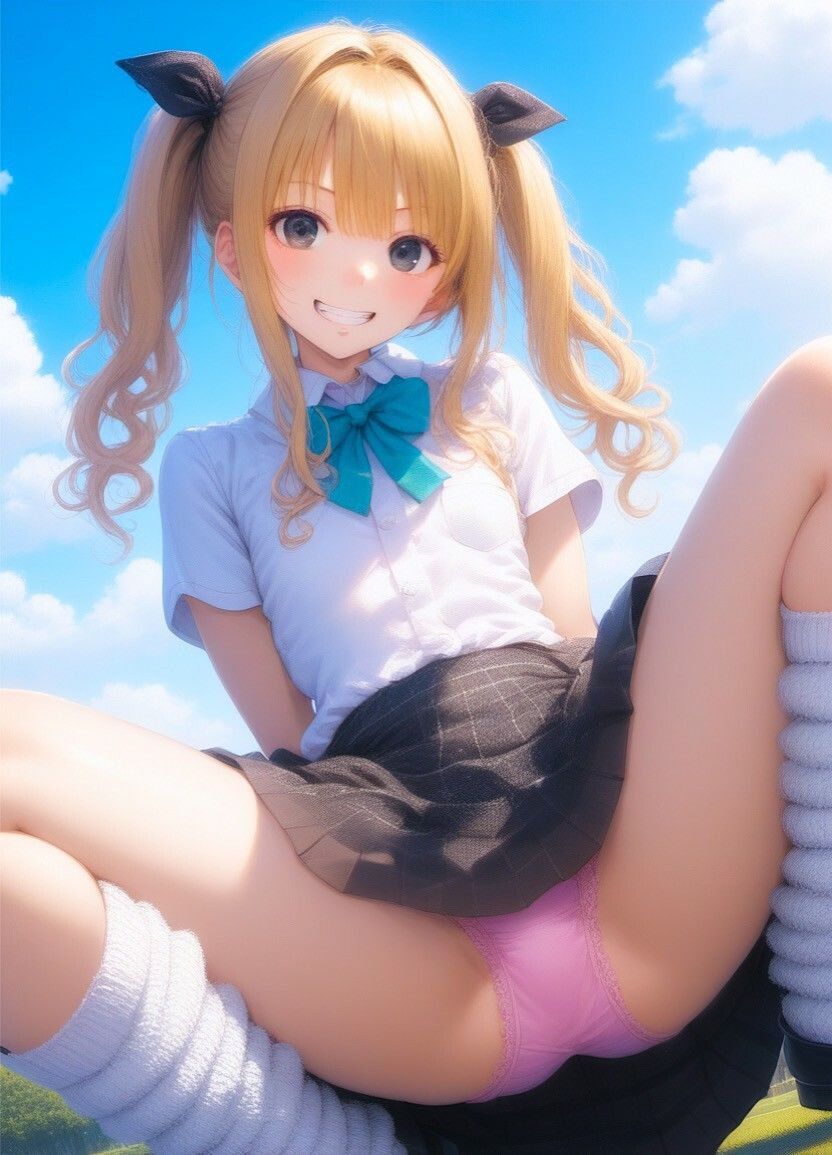 ツインテールJK『リオちゃん』のおパンツ 画像2