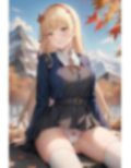金髪JK紅葉山岳斜面パンチラ画像集 画像3