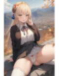 金髪JK紅葉山岳斜面パンチラ画像集 画像4