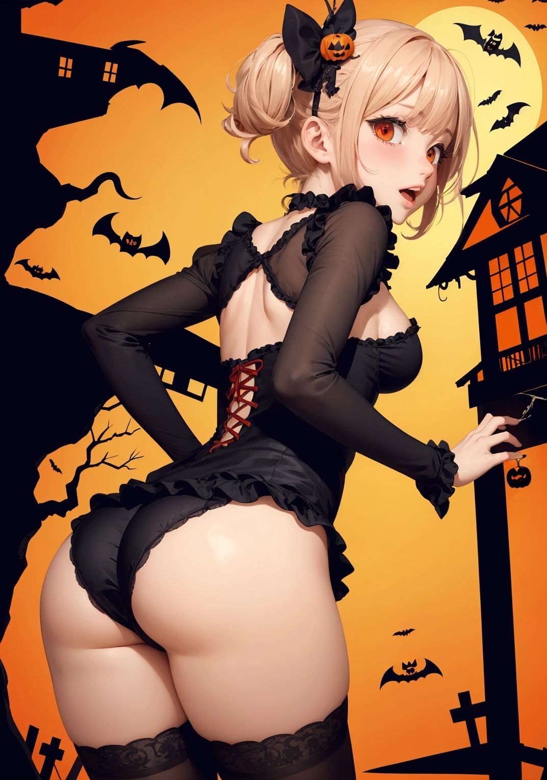 【ハロウィン美少女AIイラスト集】AI HALLOWEEN MODE【PNG97枚/PDF付】_4