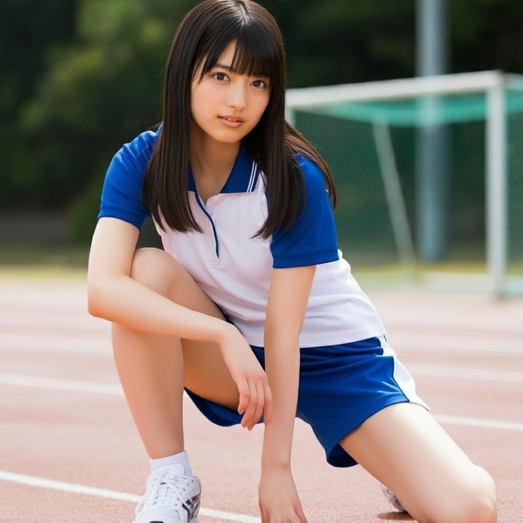 運動部女子のわき毛 画像6