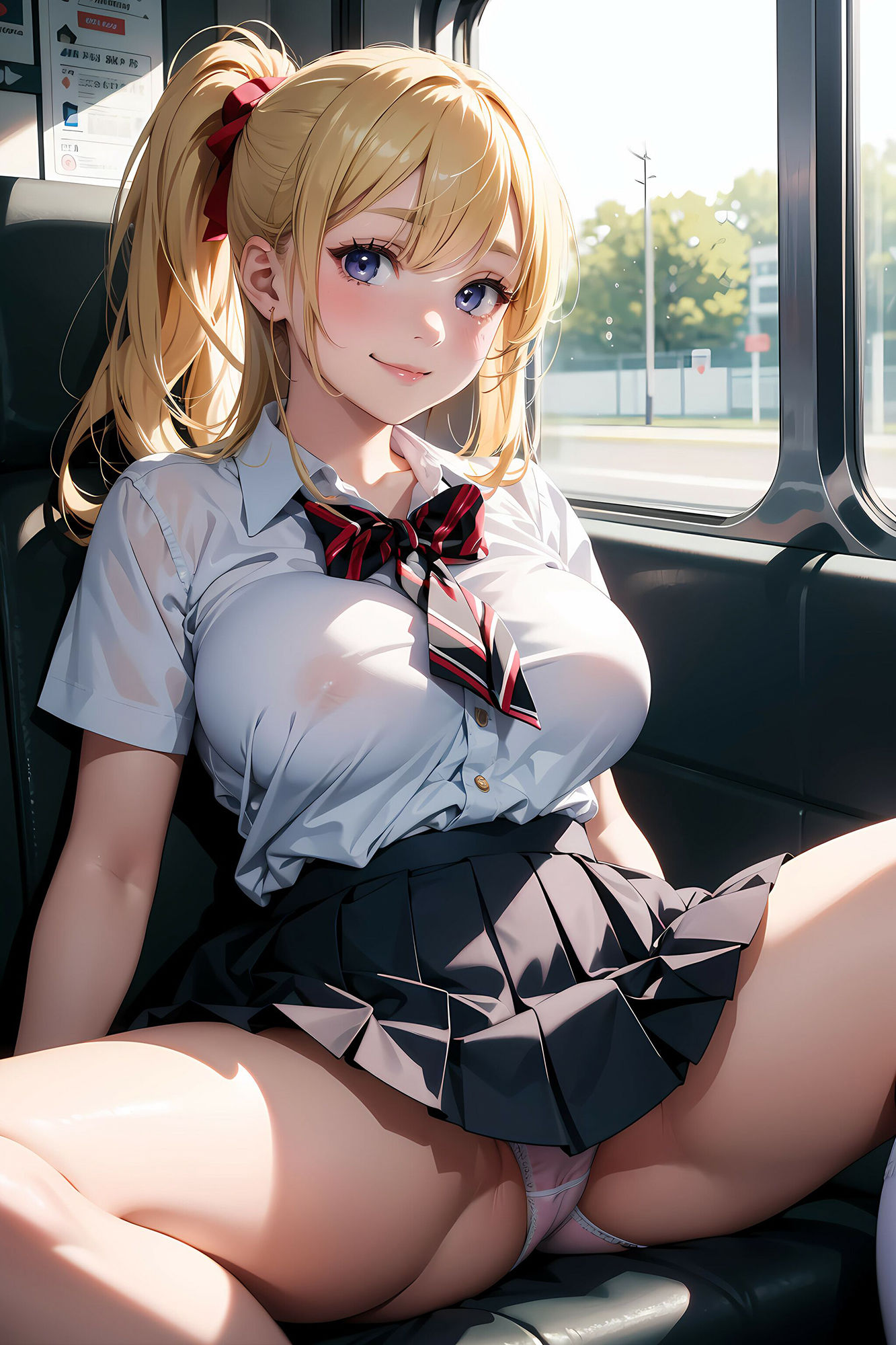 電車でJKパンチラ集 画像3