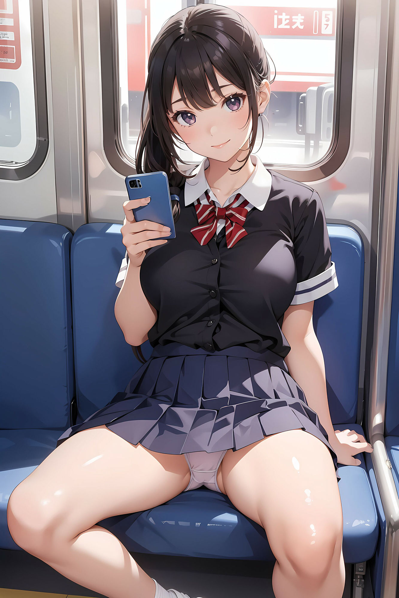 電車でJKパンチラ集_7