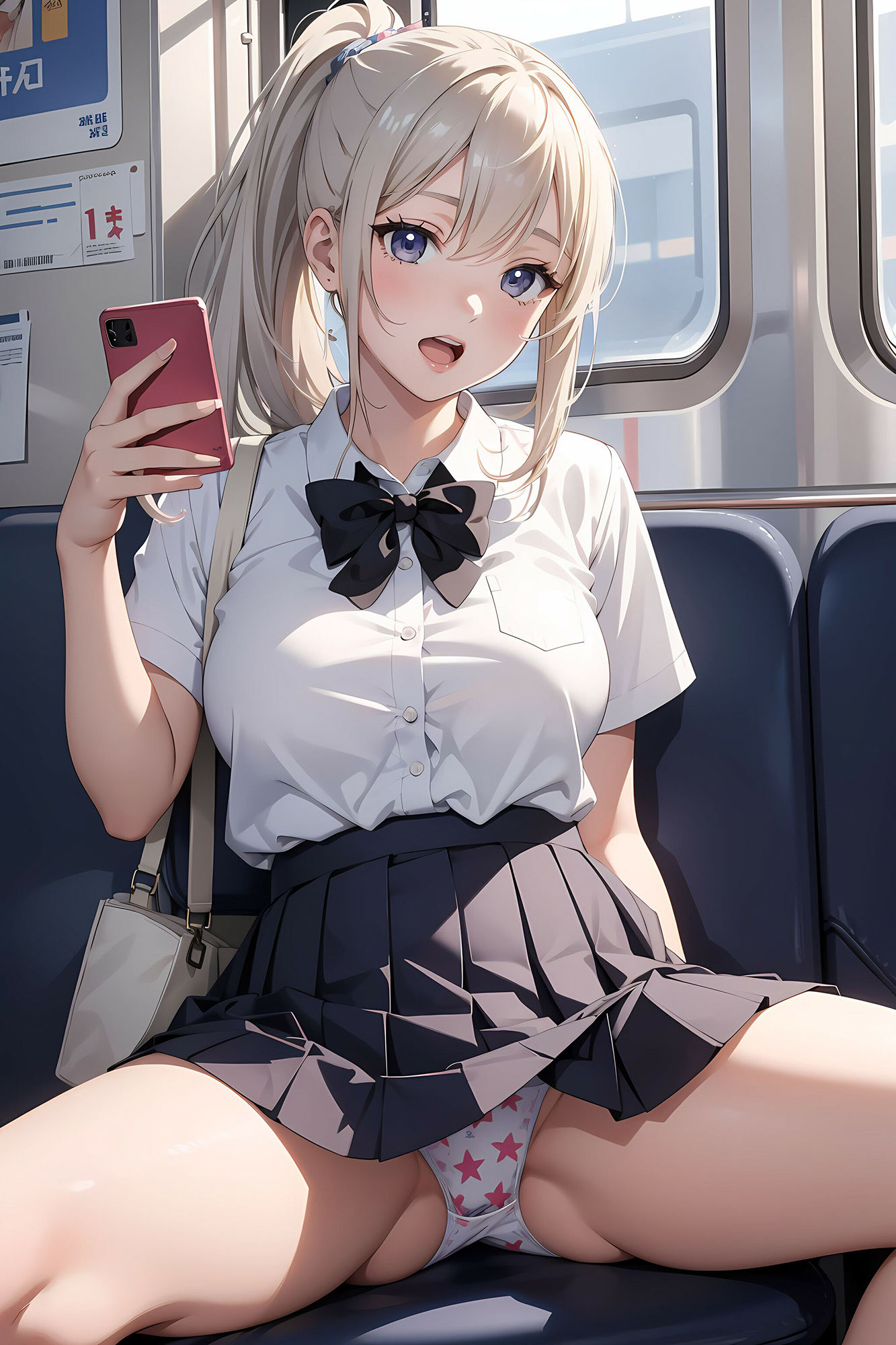 電車でJKパンチラ集 画像7