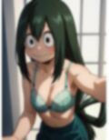 僕のヒーローアカデミアの蛙吹梅雨から送られてきた自撮り写真 画像2