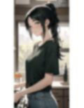 AIイラスト美少女画像集100選Vol.7 ポニーテール娘の朝 画像2