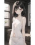 AIイラスト美少女画像集100選Vol.10 黒髪少女の一人遊び 画像1