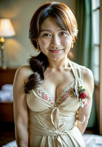 AI 美女 熟女 素人 人妻 美魔女 巨乳 ガーターベルト 250ページ 谷間 40代 50代 60代 三十路 四十路 画像9