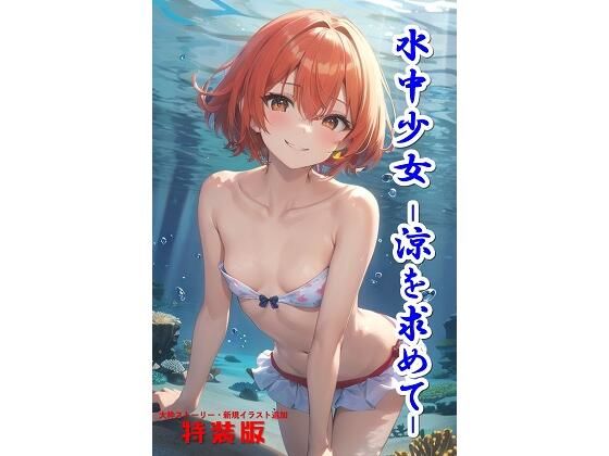 夏をテーマに美少女たちのエッチな新規イラストが追加されております【【特装版】水中少女-涼を求めて-】