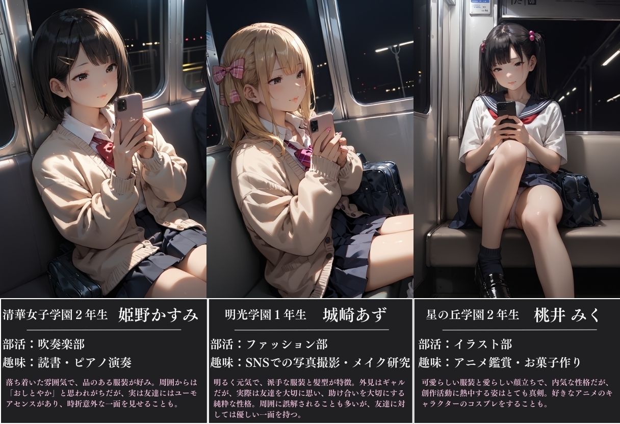 電車痴●〜狙われた3人の女子校生〜1