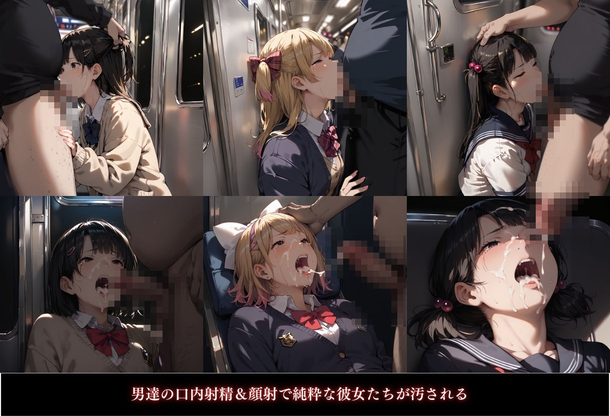 電車痴●〜狙われた3人の女子校生〜のエロ画像（4/9）4