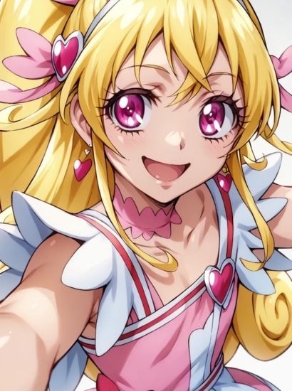 ドキドキプリキュアのキュアハートから送られてきた自撮り写真 画像1