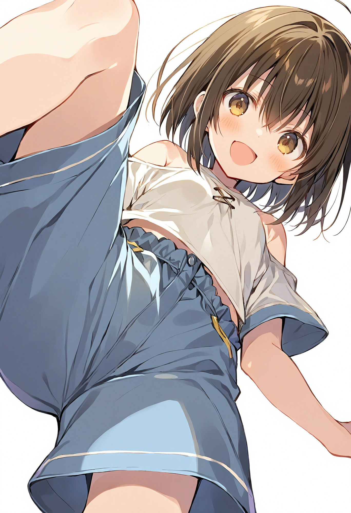 ショートパンツ少女を下から眺める 画像1