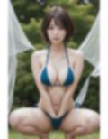 ビキニ美女が野外でいきなり開脚_AIグラビア写真集_ver.1 画像2