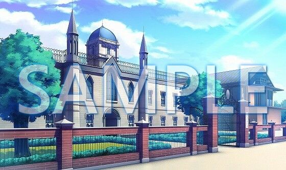 【背景素材】学園 外観（6168_bg01）【時間差分あり】 画像1