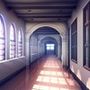 【背景素材】廊下（6168_bg03）【時間差分あり】