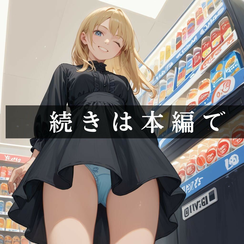 自販機前にいる女子のパンチラ画像集 〜散歩中のペット目線でスカート下を覗き見る8