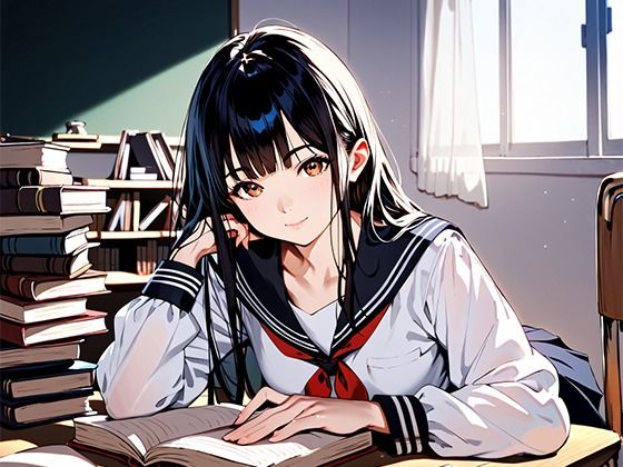 清楚なのに簡単にやらせてくれると噂の美少女図書委員の真相を確かめに行ってみた。_2