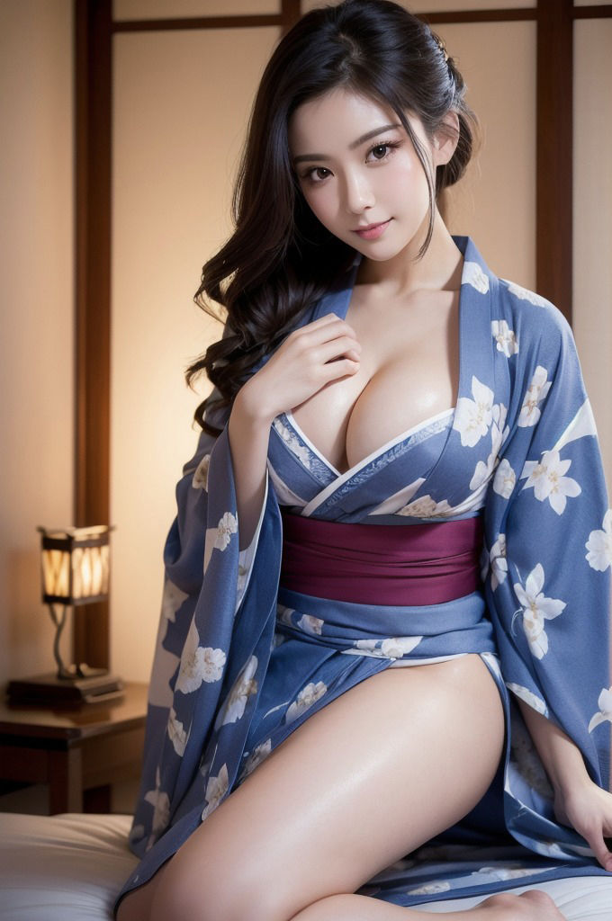 清楚な和服美女が夜は布団で乱れる_グラビア写真集 画像3